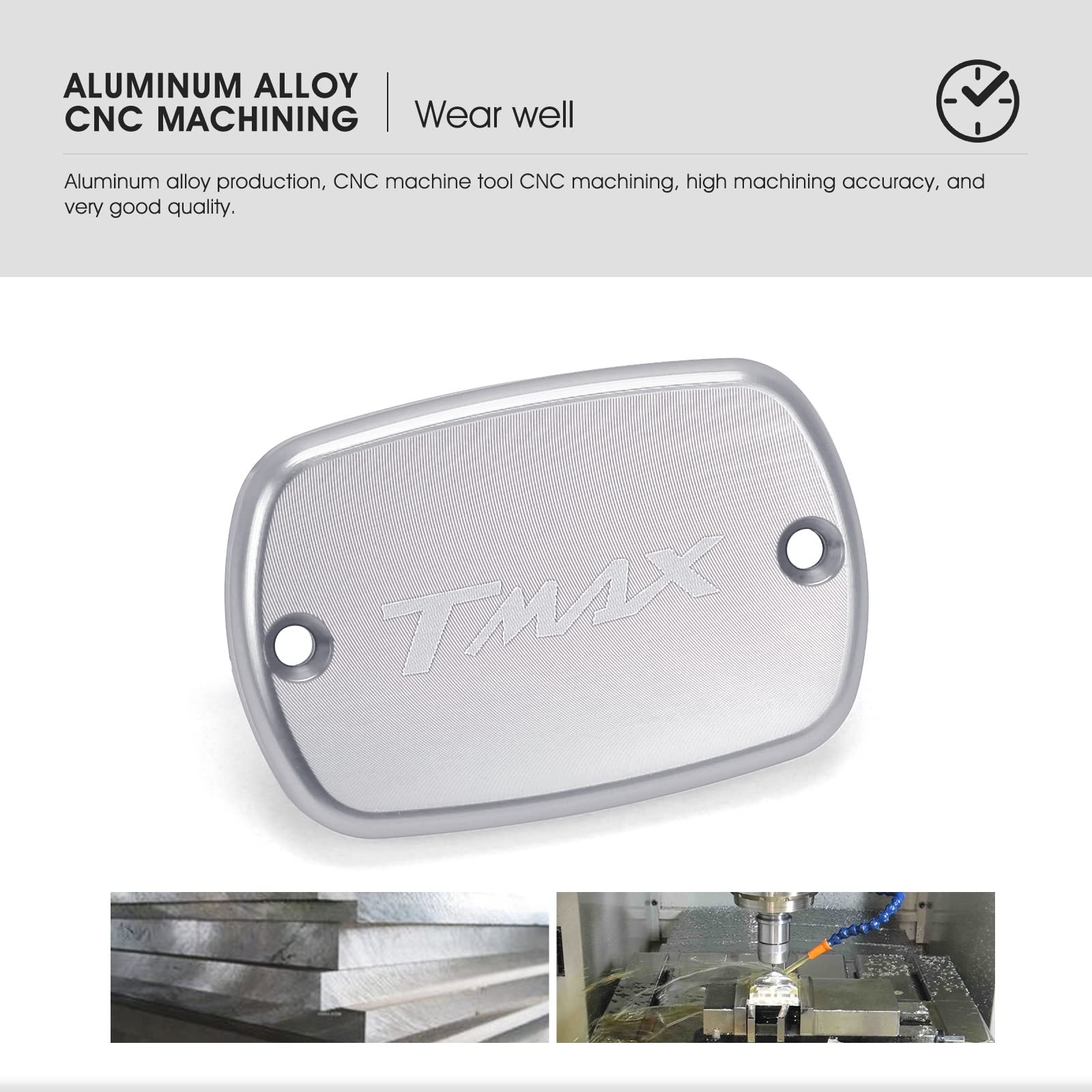 Tappo Serbatoio Liquido Freno Per Yamaha Tmax 530 E Tmax 500 - Personalizzabile In Diversi Colori, Nero, Blu, Oro, Rosso O Argento - Foto 8