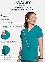 Vista 7 de Jockey Camisa médica cruzada con cuello en V WOV para mujer