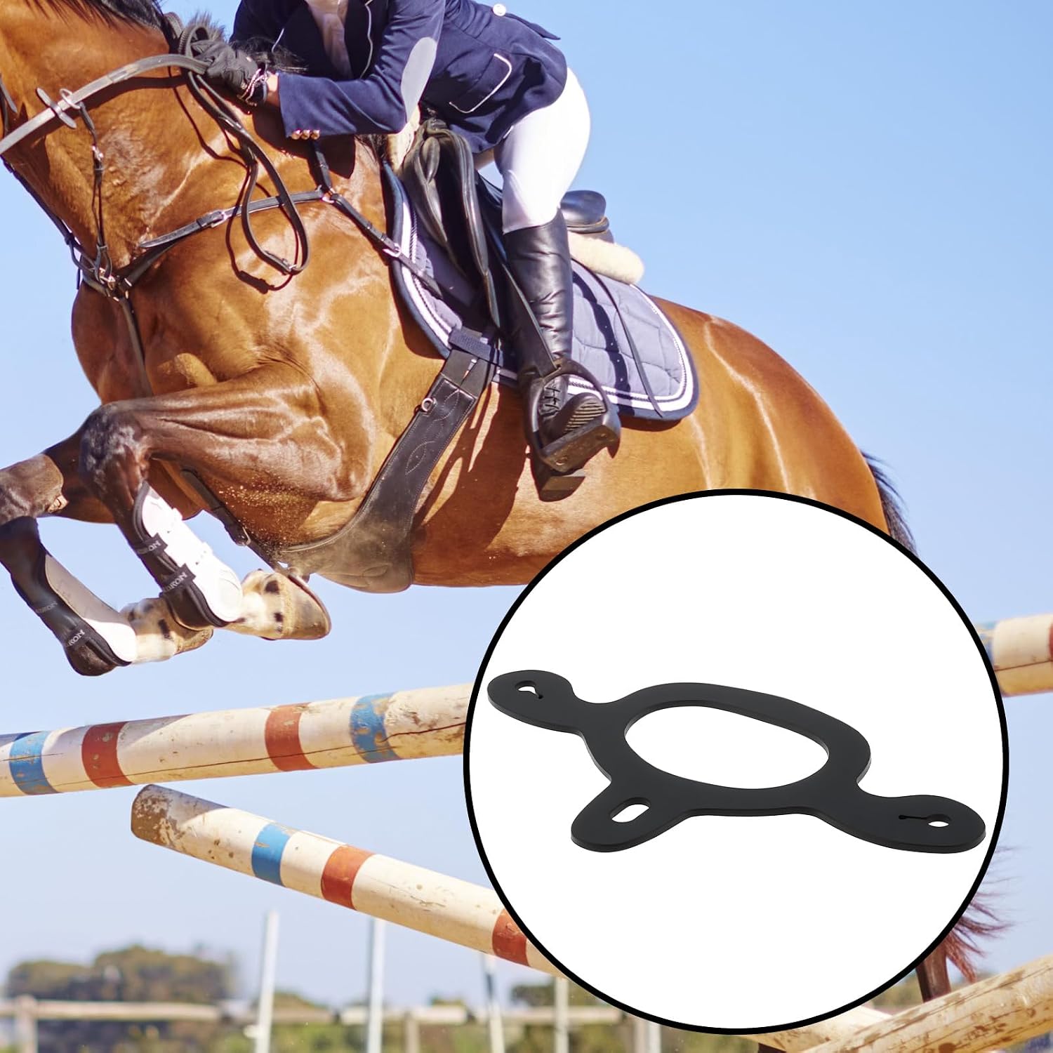 4Pcs Rubber Spur Straps Tie-Down Straps Spur Tie-Down for Training Horses