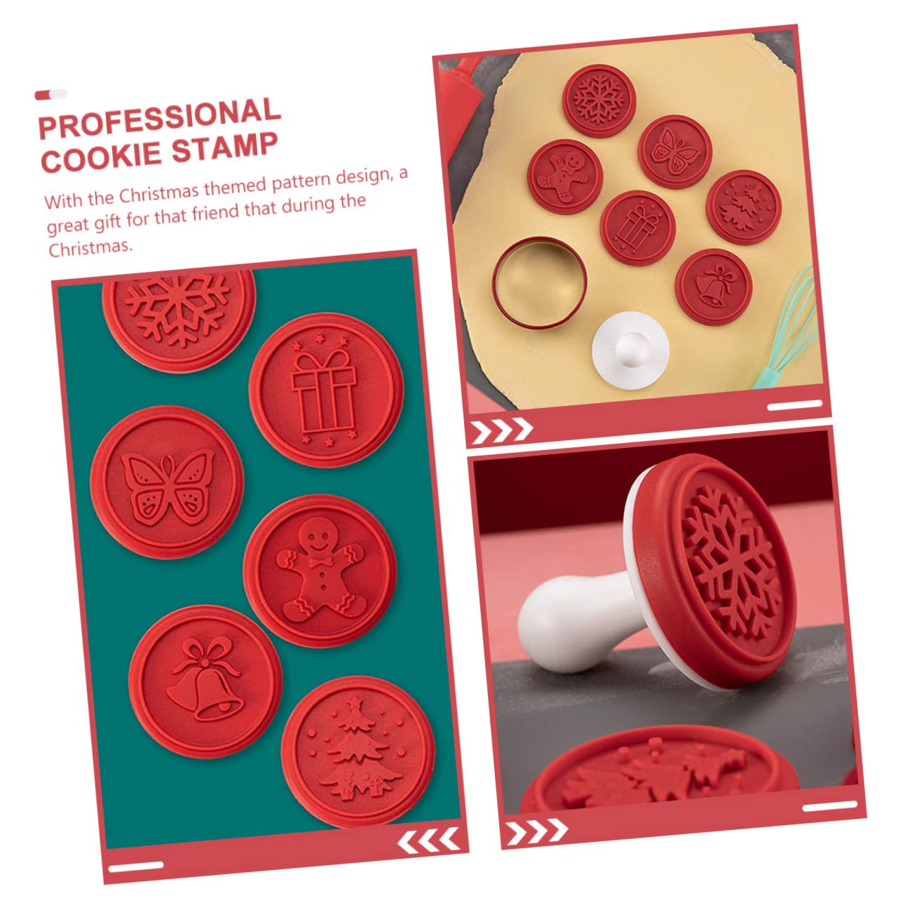 PRETYZOOM 4 Sets Keksstempel Mini Ausstechformen Backformen Keksdose Alphabet Ausstechformen Weihnachtskeksstempel Kuchendekorationswerkzeuge Keksformen Zum Backen Keksdose Rot Pp