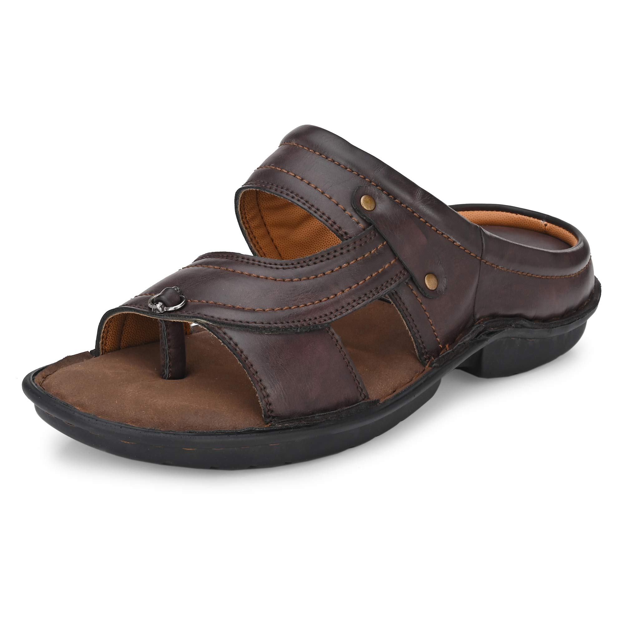 centrino Men's Flip-Flops,Classical Thong Lightweight Quick-Dry, Heavy Density for Arch Support Comfort, Hand Stitched Chappal (5951)-picture-19