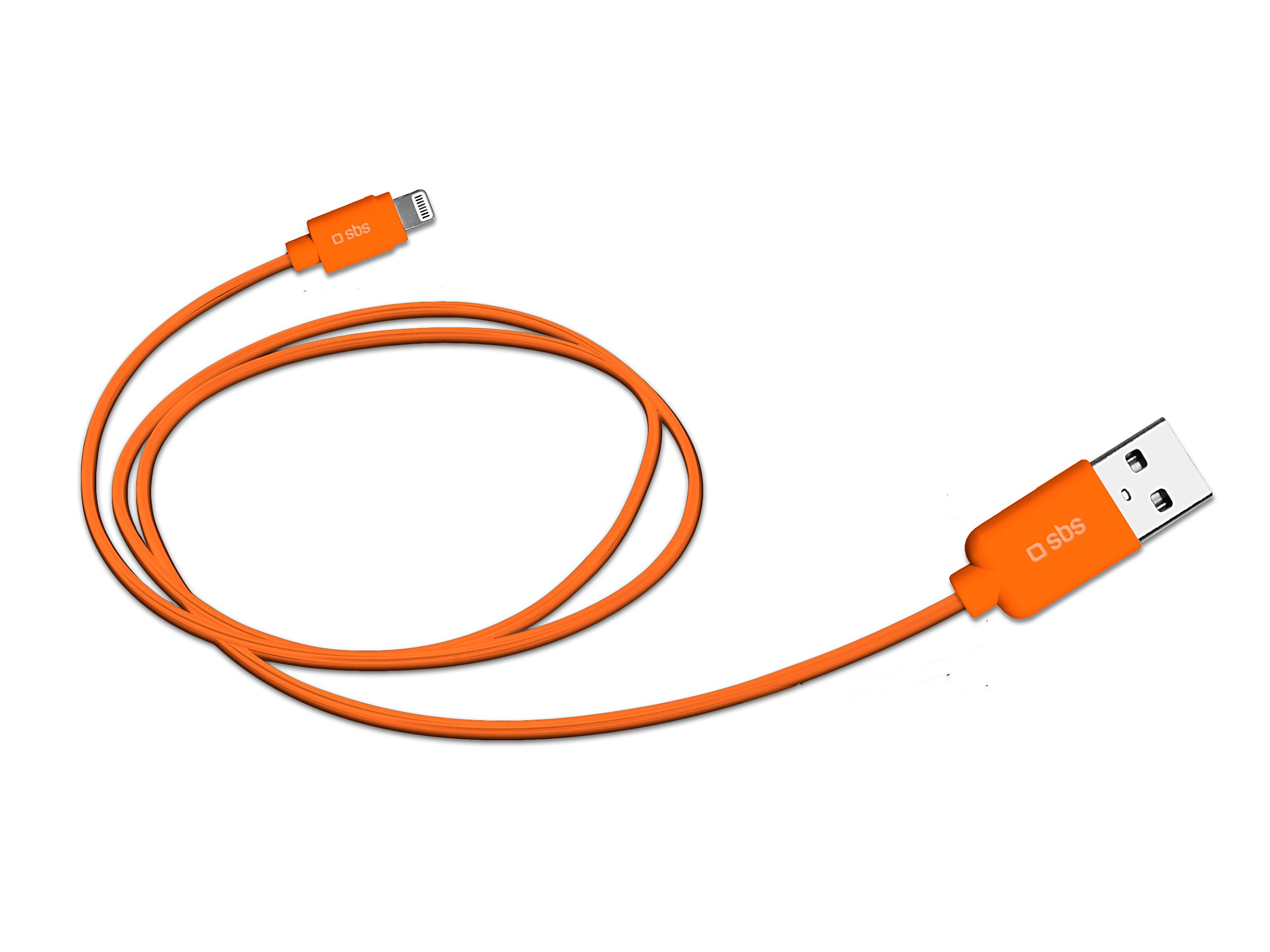 SBS Eco-friendly cavo dati USB con connettore Lightning (1 m), bianco