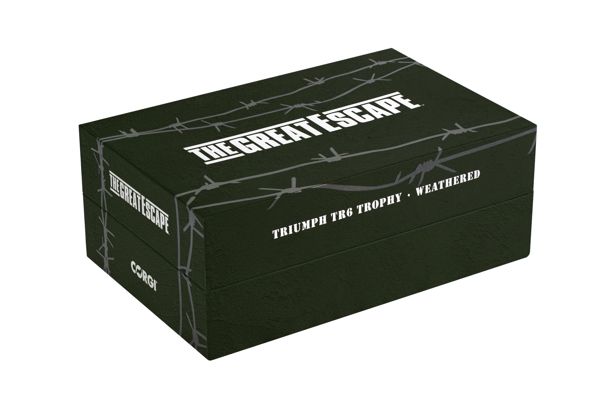 Corgi CC08501 The Great Escape – Triumph TR6 Trophy (verwittert) Klassiker aus TV und Film