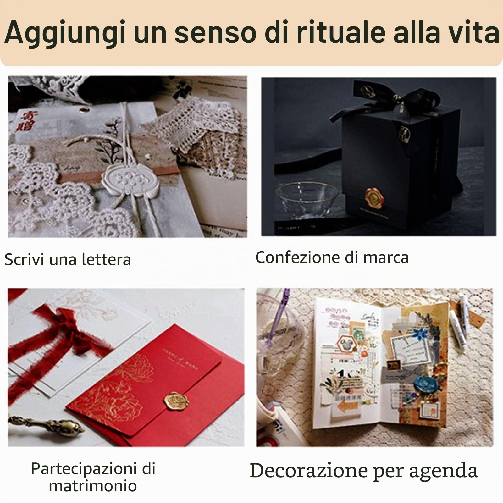 26 Pezzi Timbri per Ceralacca di Alfabeto A-Z, JasCherry Timbro Sigillo di Cera Testine in Ottone e 2 Pezzo Manico in Legno, per Lettera, Biglietti D'auguri, Manoscritti Antichi, Invito a Nozze