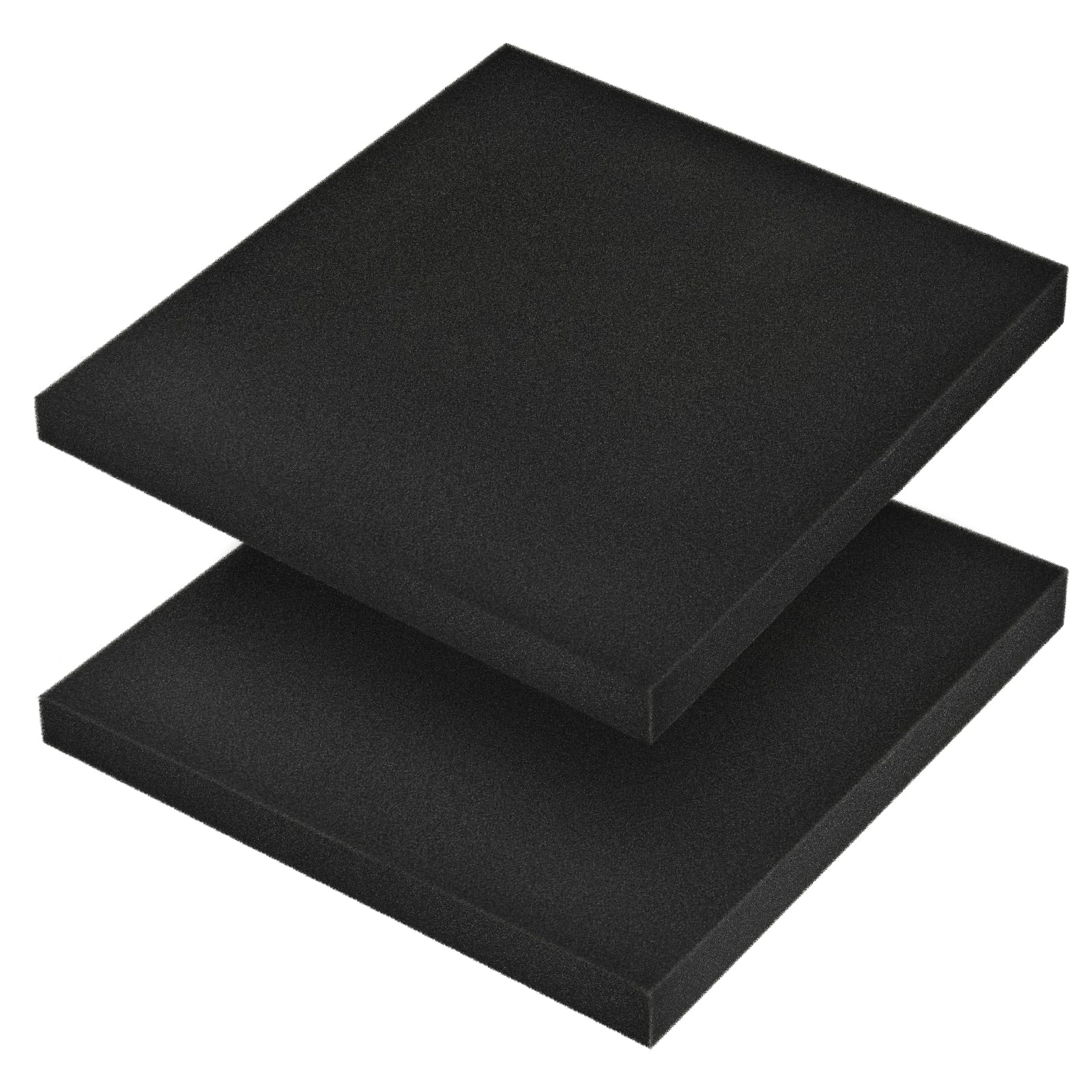 HXJDAM Black Aquarium Filter Foam Sponge - High Density Fish Tank Filter Media, Biological Mechanical Filtration Pad for Freshwater Saltwater Sumps Ponds (50x50x2cm 50 PPI 2 Pack)