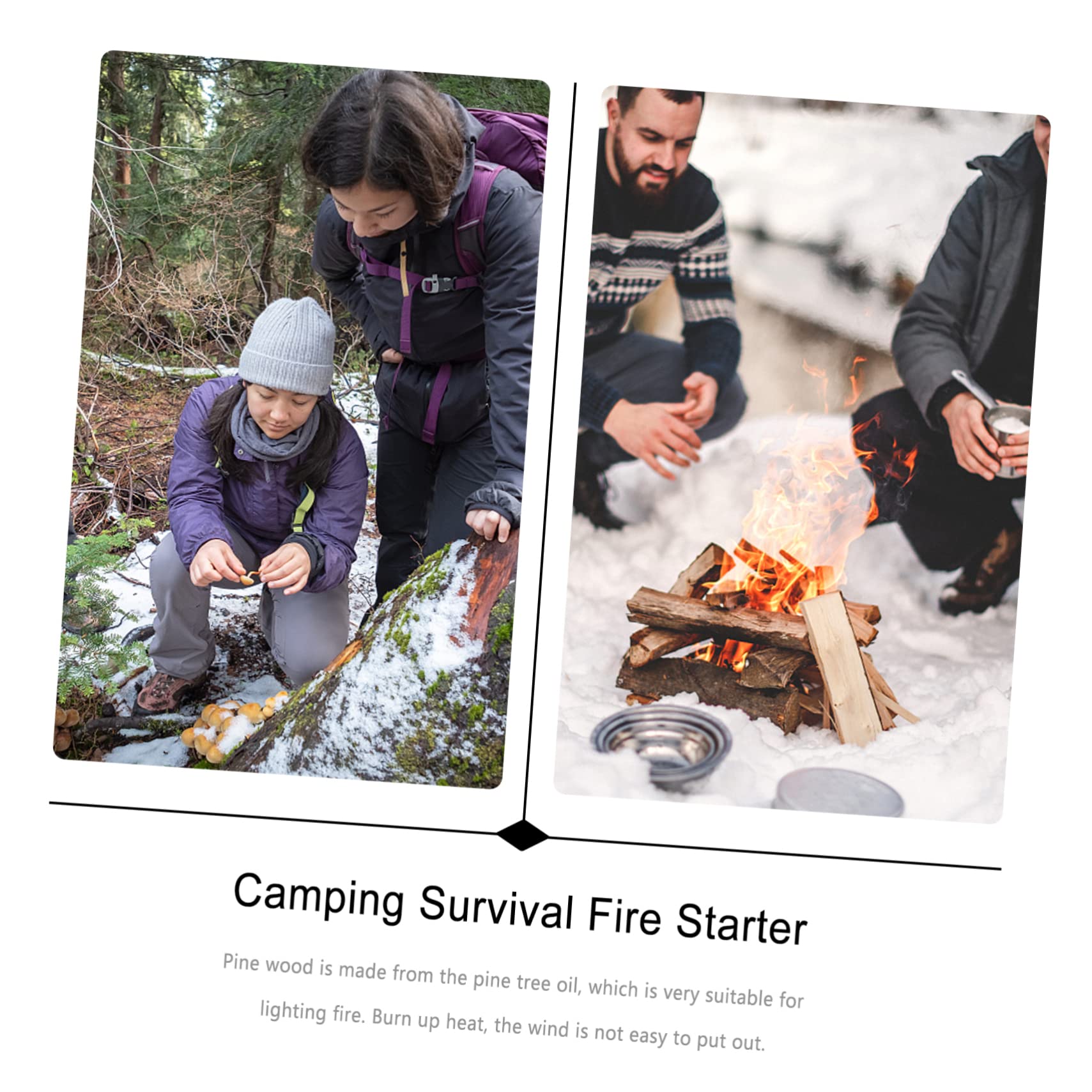 Happyyami 6stücke Camping Feuerstarter Große Hochölige Pine Für Outdoor Grillen Und Camping Wetterfest Praktische Anzünder Für Feuer Im Freien