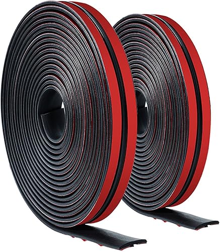 2 piezas de sello de goma para parabrisas, tira de sellado en forma de T, burlete de parabrisas para techo corredizo delantero y trasero (26 pies)