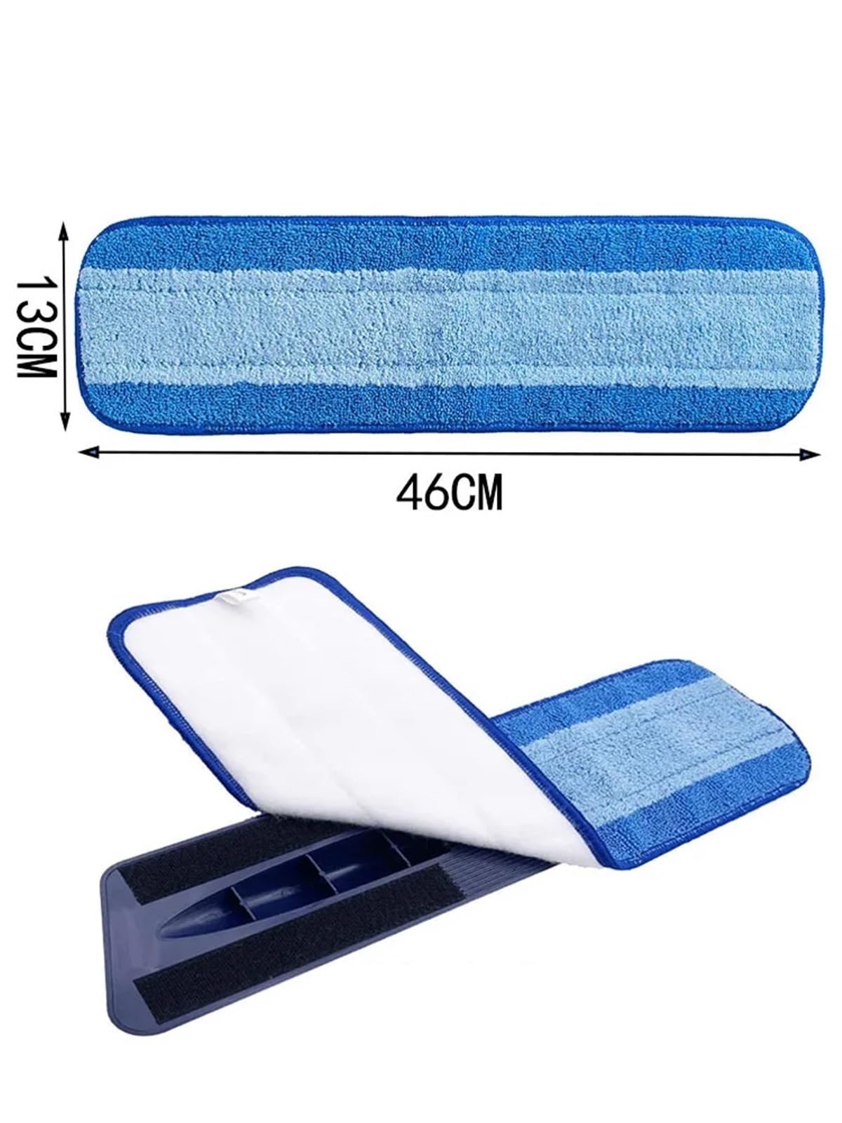 almohadillas para trapeador Paño de microfibra for fregar, almohadillas repuesto, sistema cuidado pisos, paño fregona plano húmedo/seco, herramientas limpieza(4PC)