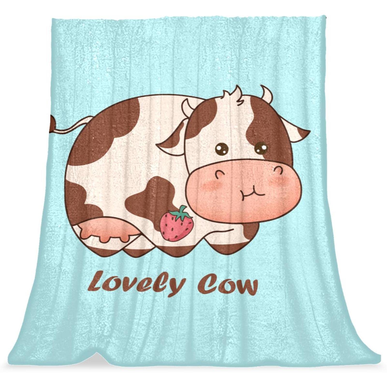 Couverture de lit vache TBOUOBT pour des siestes douces dans la chambre enfant