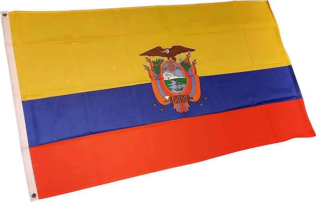 NWFlags Ecuador Flag 5ft x 3ft 75d Premium Polyester Suitable For Flagpoles