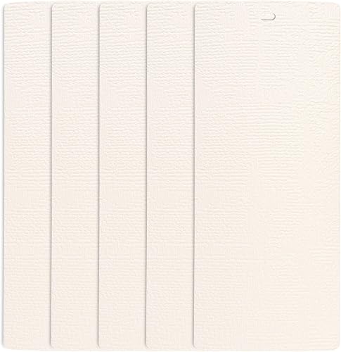 DALIX Chaparral - Persianas de repuesto verticales, panel de listones verticales, color marfil, ventana de 58.5 pulgadas, paquete de 5
