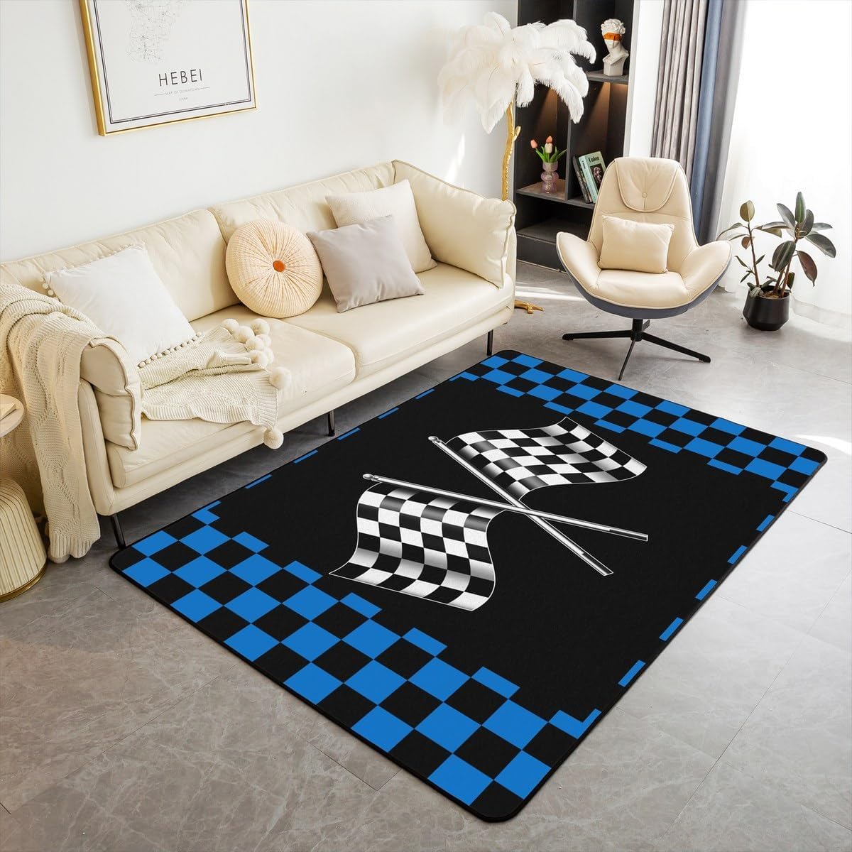 Tappeto 3D Bandiera Del Gioco Tappeti Camera Da Letto Antiscivolo Lavabile Tappeto, Tappeto Soggiorno Moderni Decorazioni Tappeto Camera Tappetino Da Ingresso 200 X 300 Cm -14704030587