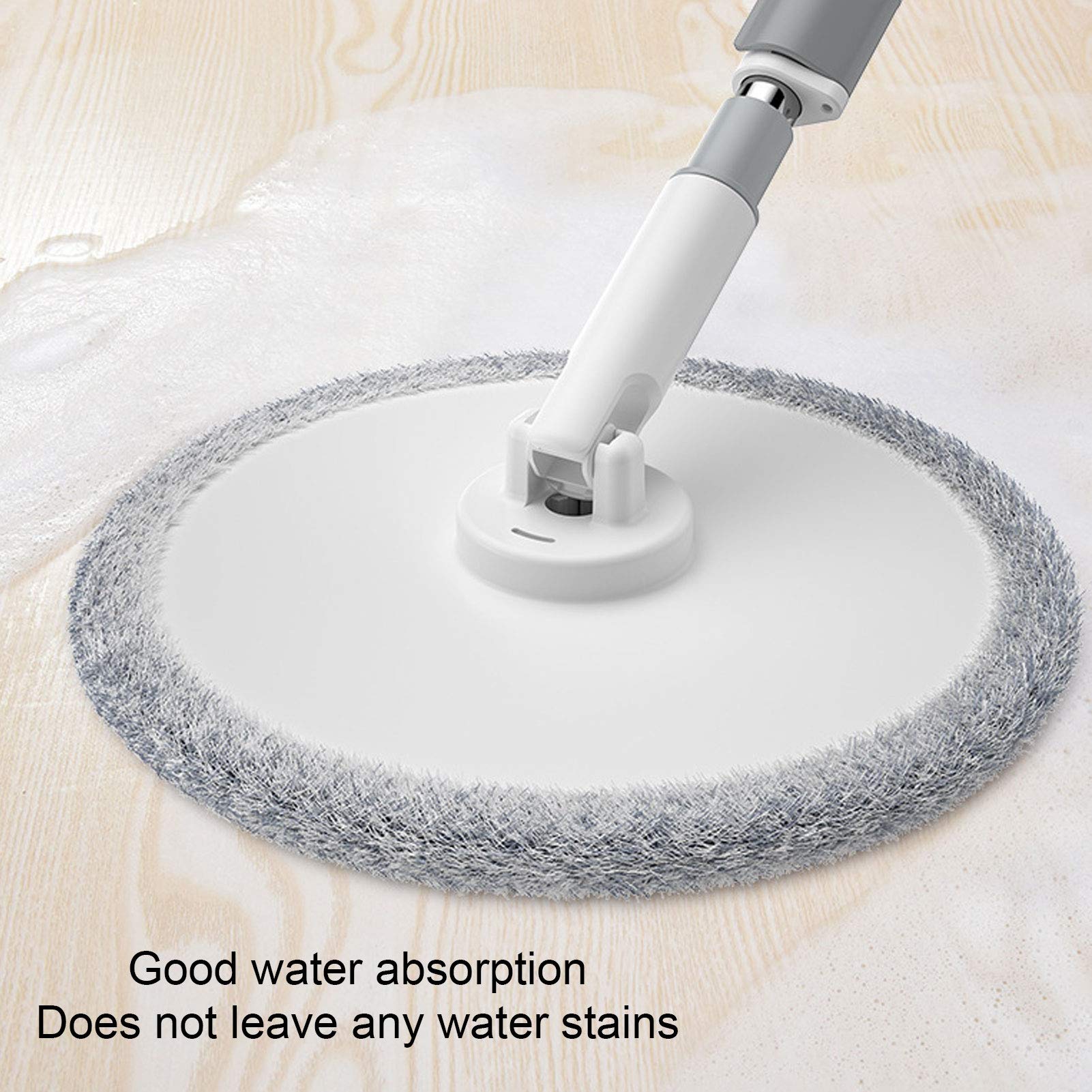 Fregona giratoria Universal para Lavado de Manos con Cubo, Herramienta de Limpieza de Pisos para el hogar, Mango de Acero Inoxidable, Cabezal de paño de Microfibra para Limp
