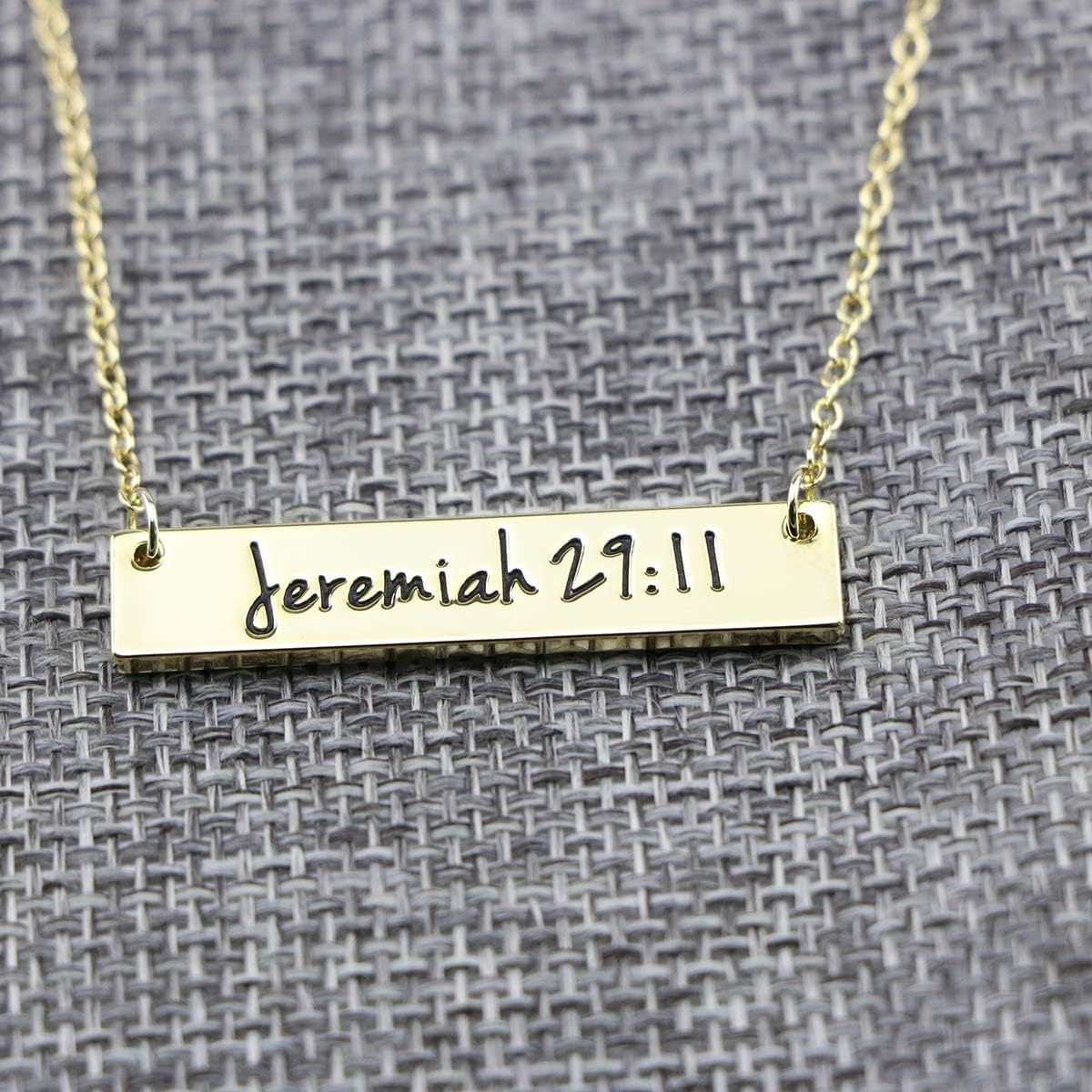 Memgift Christian Bar 𝐍𝐞𝐜𝐤𝐥𝐚𝐜𝐞 Bible Verse Faith Jewelry Baptism Christmas Birthday 𝐆𝐢𝐟𝐭 𝐟𝐨𝐫 𝐖𝐨𝐦𝐞𝐧 - Image 3