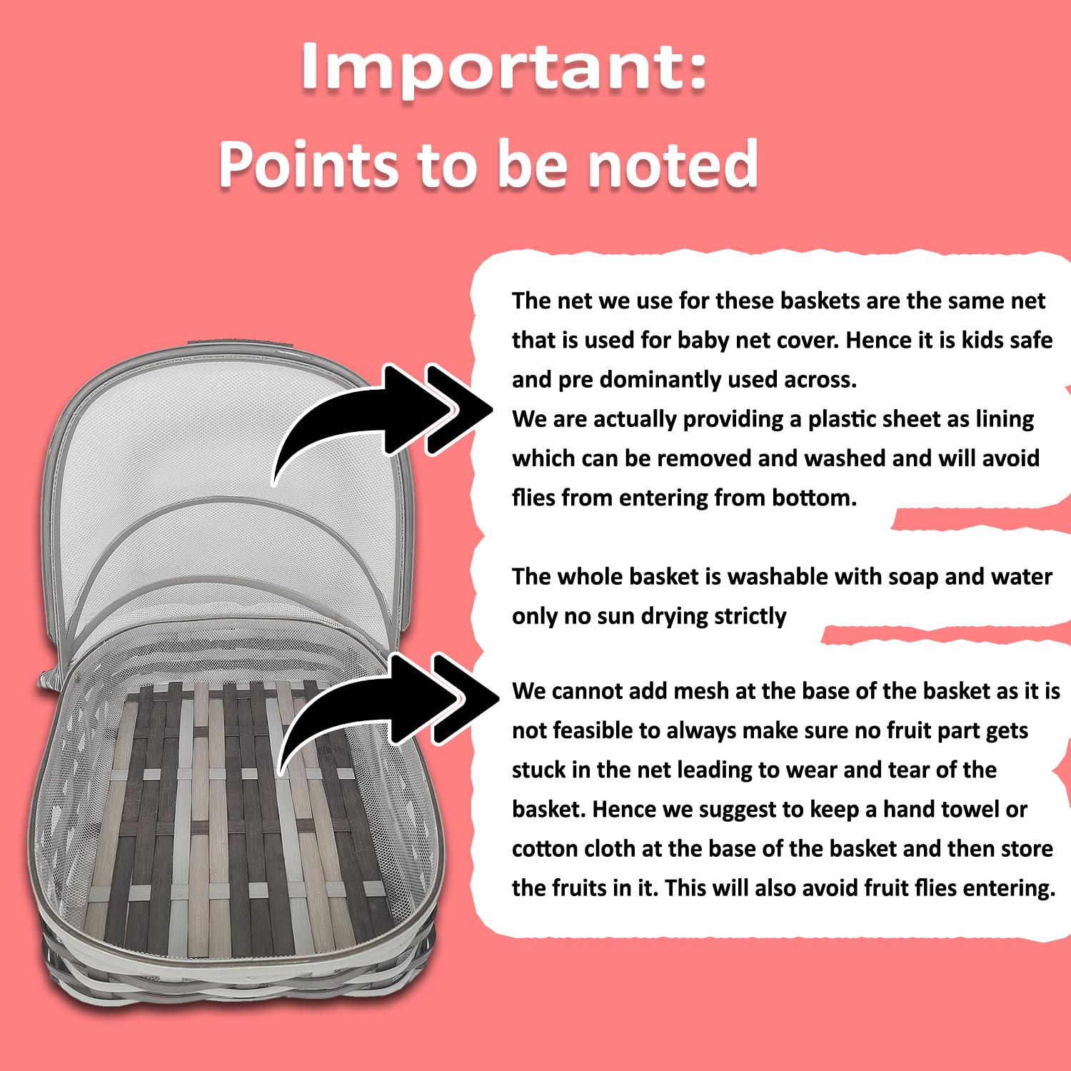 Travel-Friendly Fruit Basket - Protects from Bugs & Dust -6