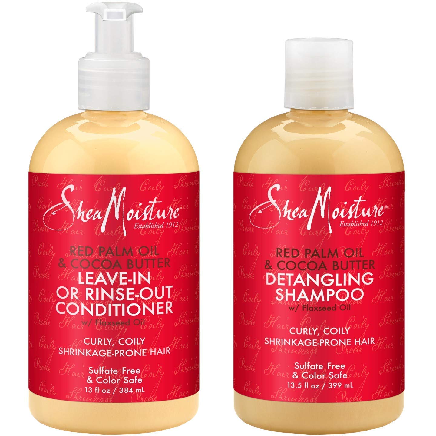 Shea Moisture Shampoo & Conditioner Set Red Palm Oil