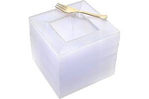 100-Count Appetizer Plates and Forks Set: Classy Party Essentials