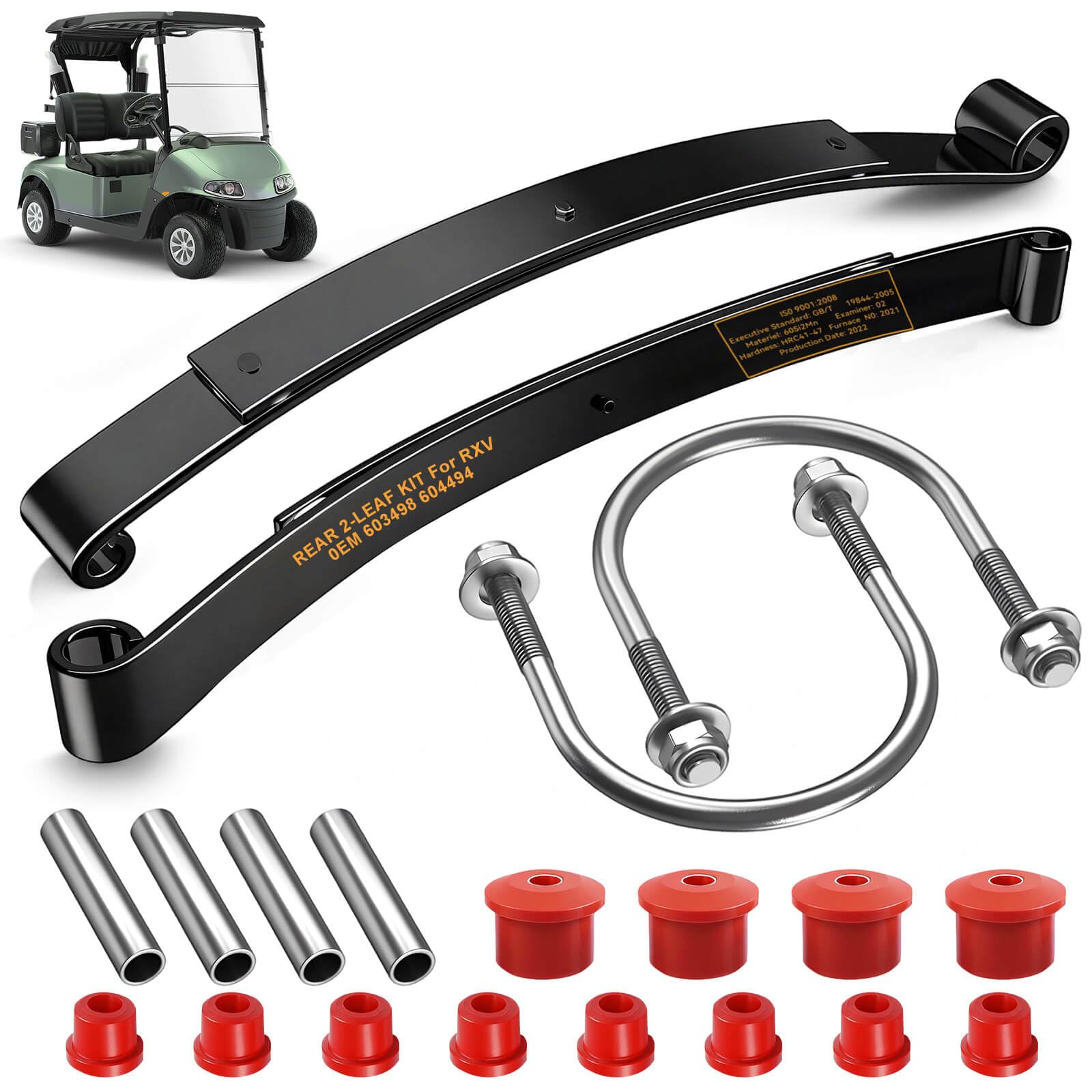 Snapklik.com : Cartalia Upgraded Heavy Duty Rear 2-Leaf Springs Kit For ...