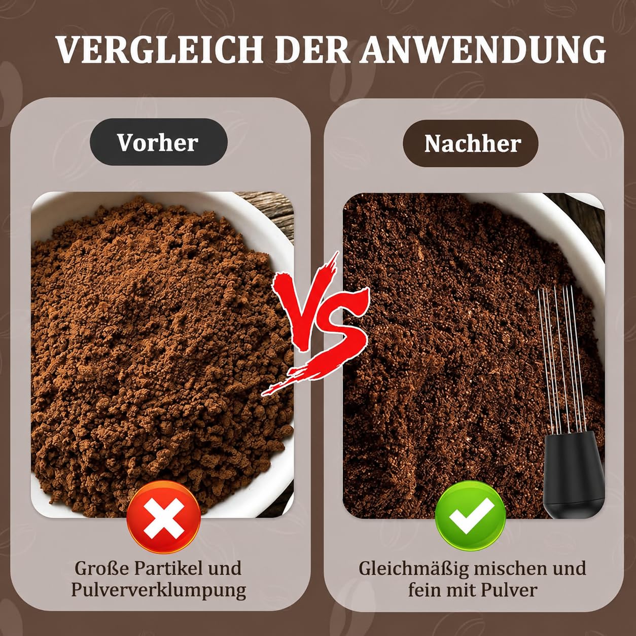 7 Stück Espresso Zubehör 51mm für Espressomaschine