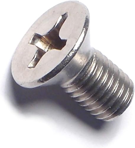 014973194215 Tornillos planos Phillips, 1/4-28 x 1/2, pieza-12