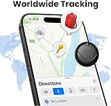 Air Tracker Tags-4 Pack, Bluetooth Tracker Works with Apple Find My (iOS Only), Smart Tag with Lanyard, Item Finder for Luggage, Key, Suitcases, Replaceable Battery, IP67 Waterproof Tracking Tag Black - 9