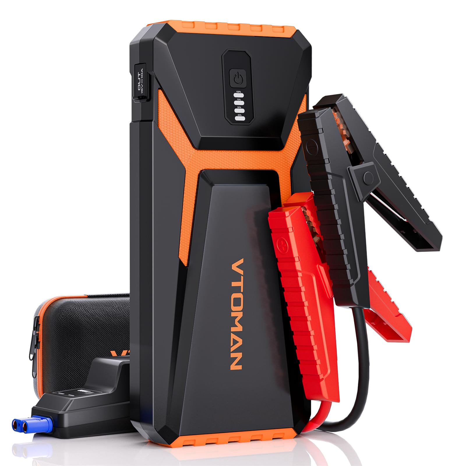VTOMANV10 3500A Jump Starter, Portable Car Starter (9.5L Gas,7.5L Diesel Engine) 12V Lithium Jump Box, Auto Battery Booster Power Pack, Car Battery Charger Jumper Starter with Type C Quick Charge