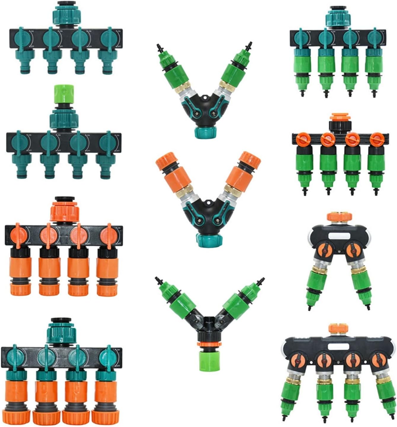 Garden Hose Splitter 2/4-way Garden Tap Y-Type Water Connector Agriculture Water Pipe Fittings 1Pcs (Color : I)