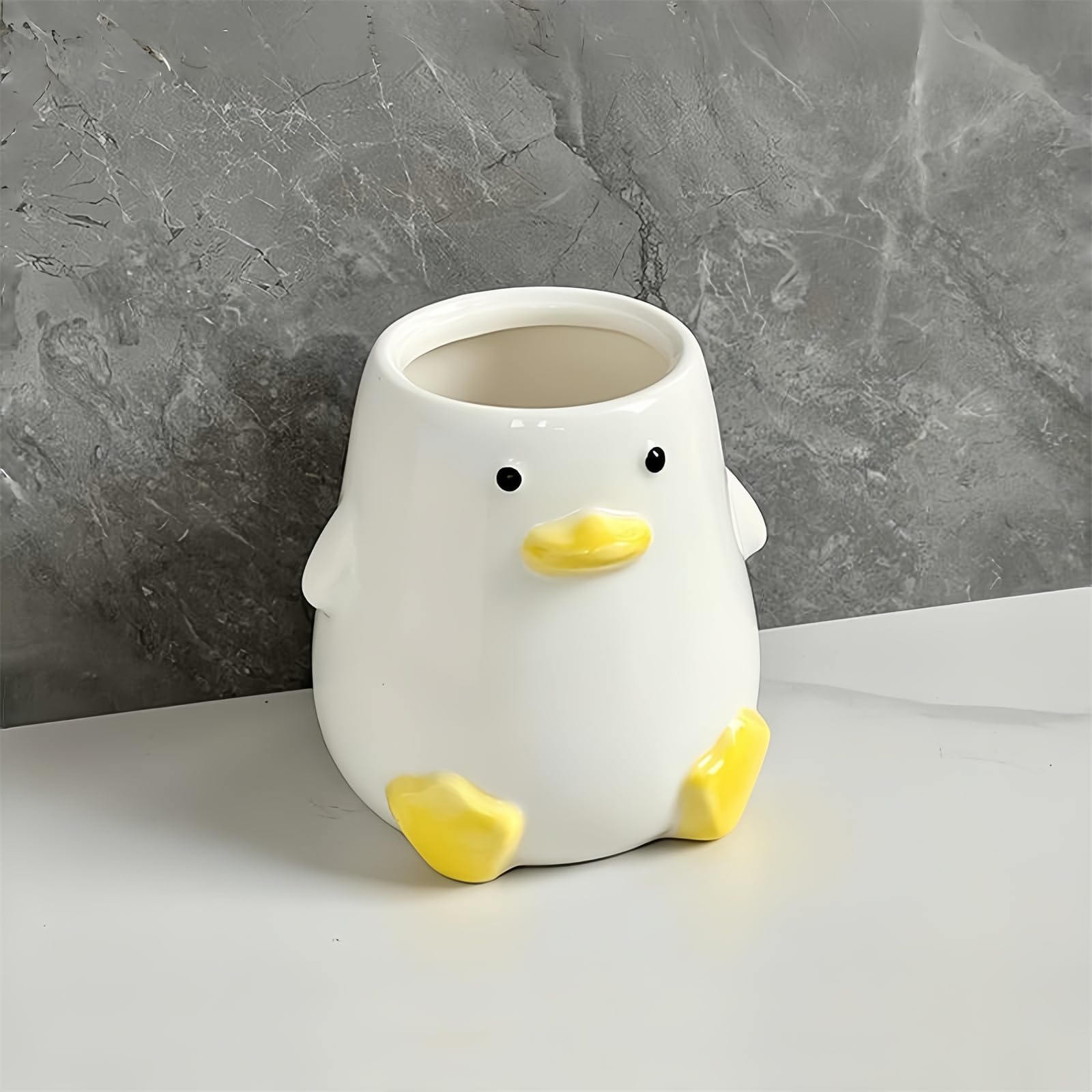 Amazon.co.jp: ペンスタンド アヒル かわいい おしゃれ ペン立て 卓上