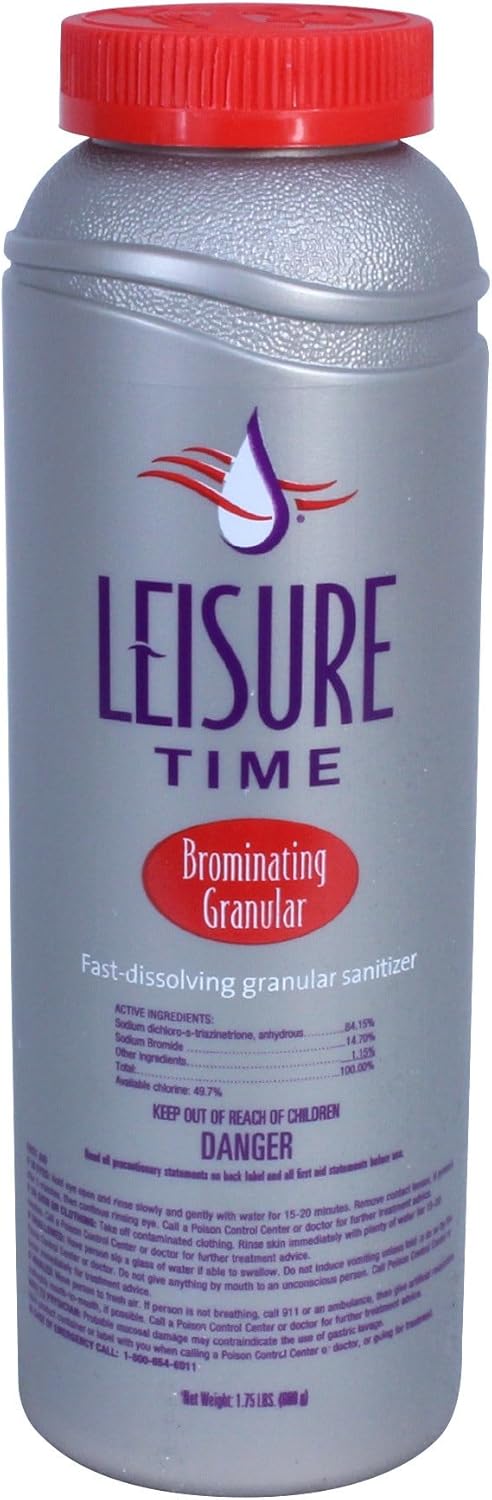 Leisure Time 45435-04 Brominating Granular for Spas and Hot Tubs (4 Pack), 1.75 lb