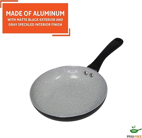 Miniatura 3 de IMUSA - Sartén antiadherente de cerámica de 8 pulgadas con mango Cool Touch, color negro mate