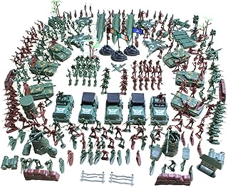 Baoblaze 307 / 519 Stück Plastik 4cm Soldat Figuren Modell Armee Kampf Spielset Geschenk für Kinder - 307 Pcs/Set