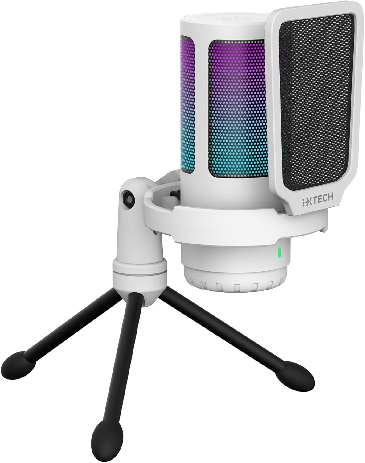 IXTECH USB Gaming Microphone for PC, RGB Condenser