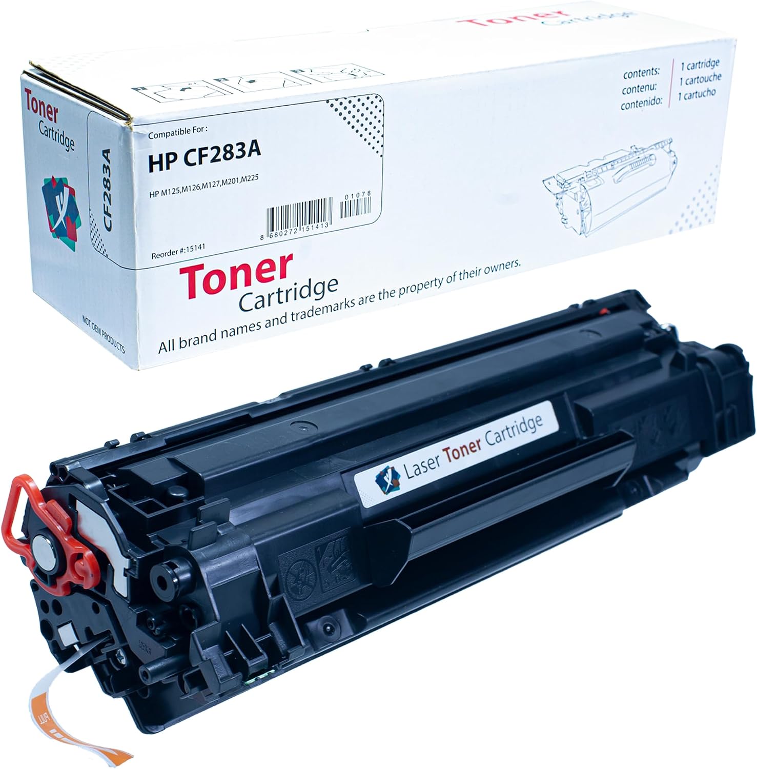 YSY CF283A M125 M126 M201 M225 1500 (1.5K) Sayfa Verimli Muadil Toner (Siyah)