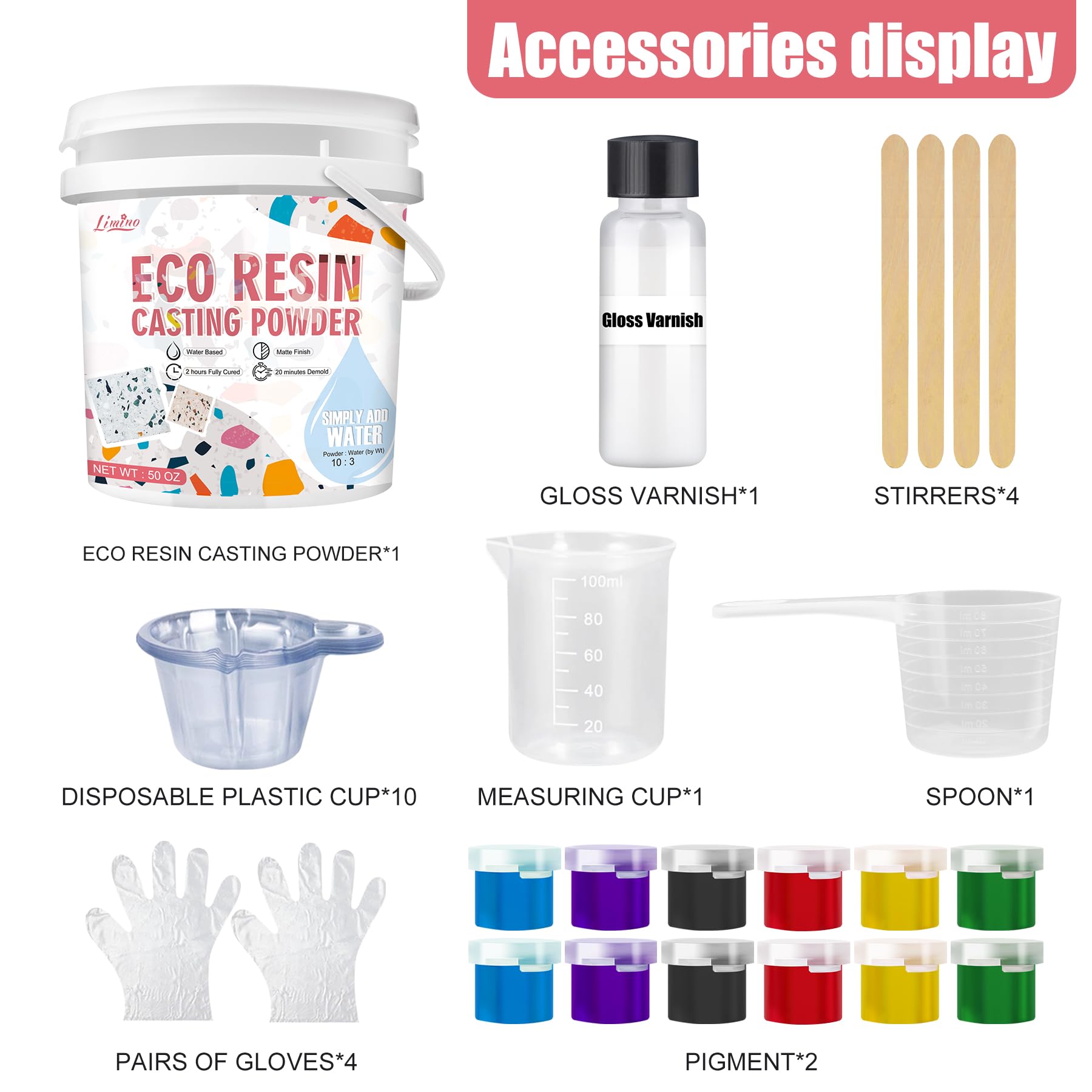 Amazon.com: Eco Resin Casting Powder - 1400g Ceramic Resin Powders