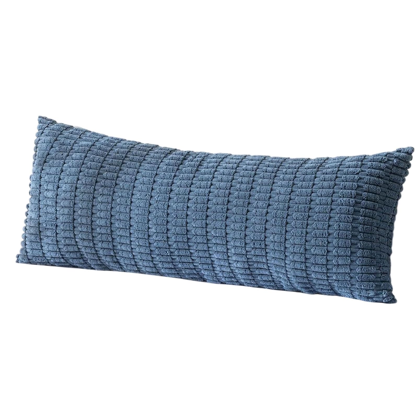 Pangboer A Sof Backrest Pillow Cover Long Corduroy Reversible Textured Slip-On Construction For Lounge Bed Layered Decor Ccent Body Pillow Sham Backrest Cushion Sham Corduroy Reversible Sof Rest Cover Reading