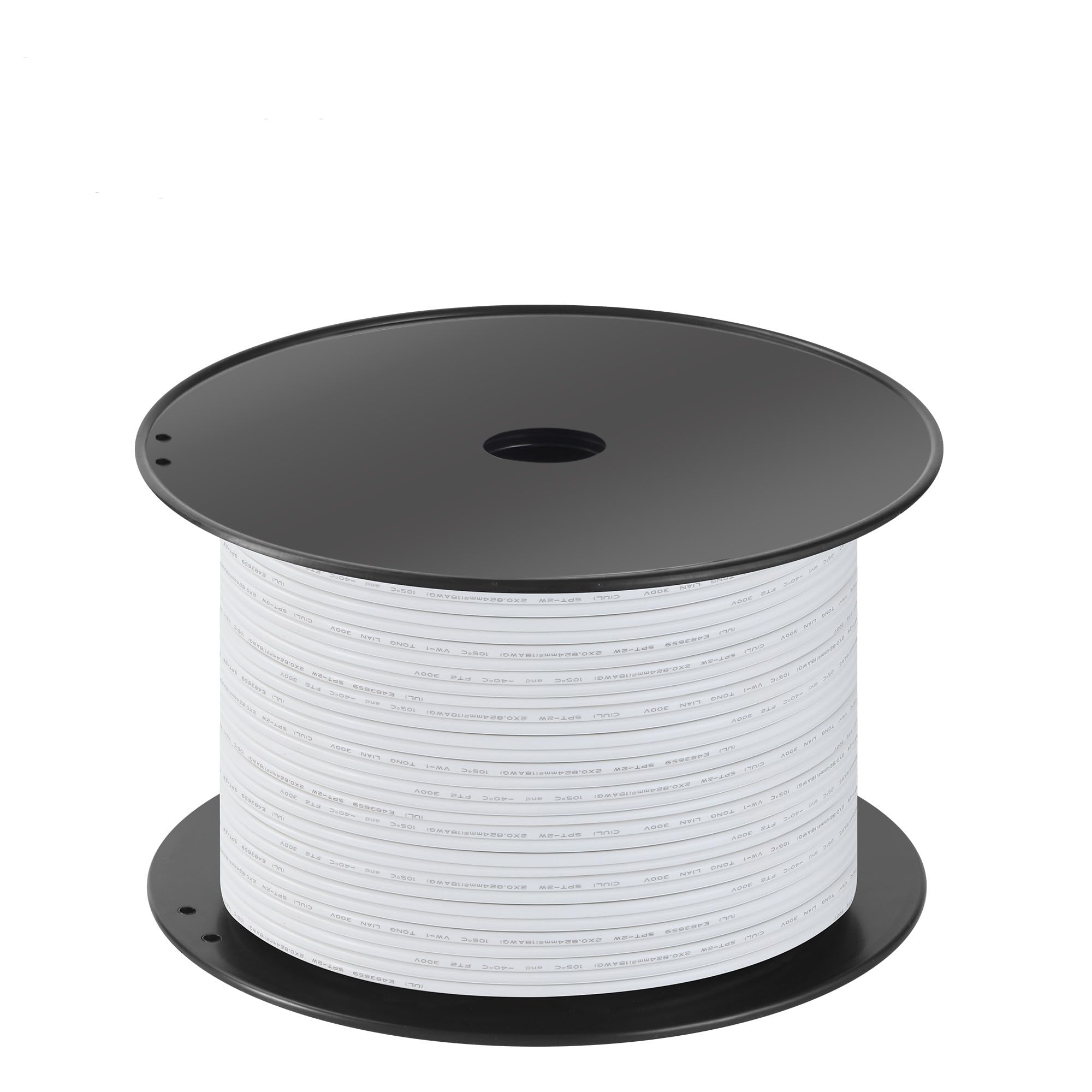 SPTDACSFP SPT-1 200FT 18/2 Electrical Wire, 18 Gauge 2 Conductors Lighting Copper Wire, Hookup LED Lighting Strips Flexible Wire Extension Cord (SPT-1