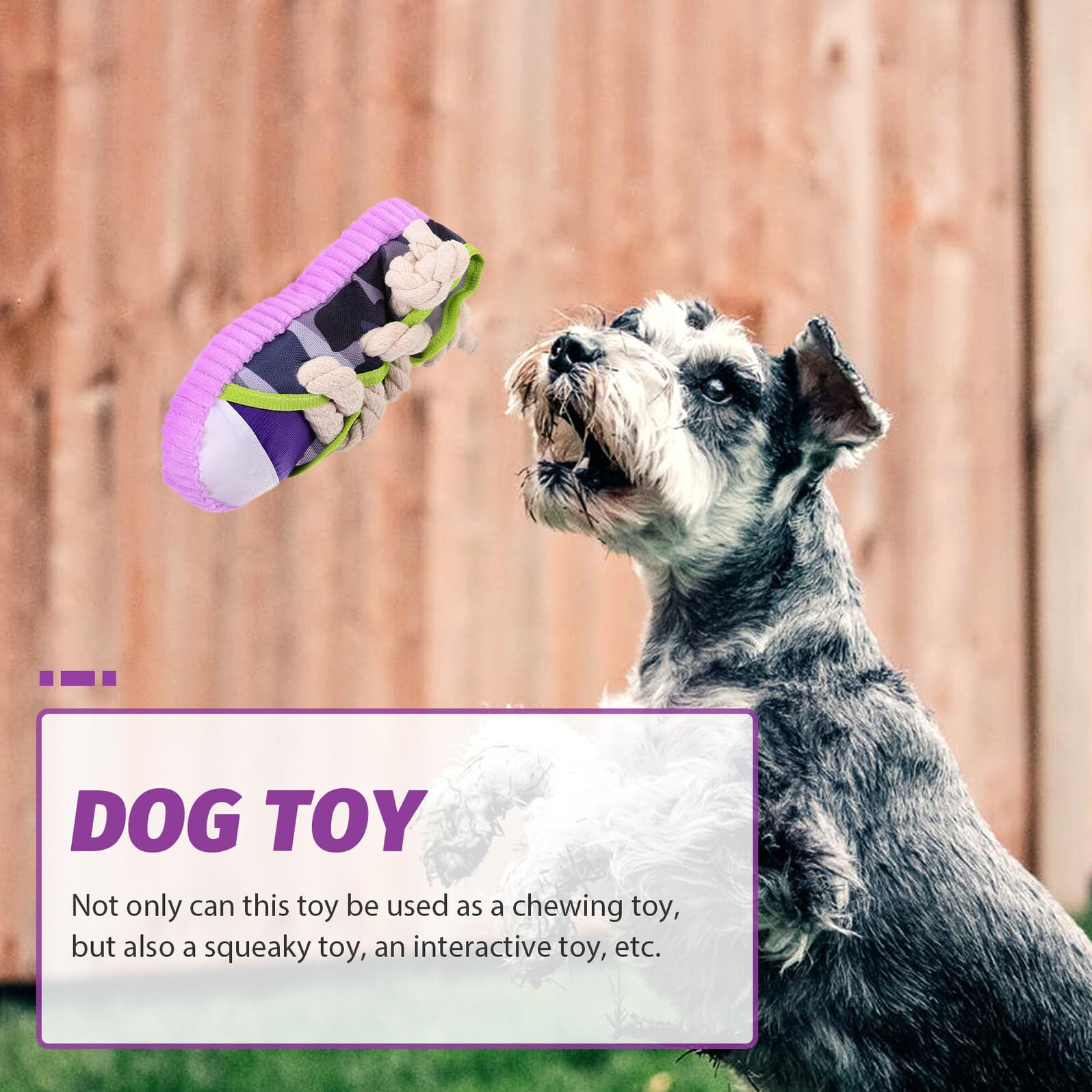 DOITOOL Juguete para Perros Cachorros en Forma de Zapato Cuerda de Algodón y Lona, Interactivo y Fácil de Limpiar para Perros Pequeños y Grandes