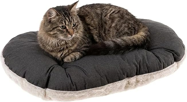 Ferplast Cat Bed, Dog Bed Washable Pet Mat Cushion in Cotton with Soft Padding, 55 x 36 cm. Brown