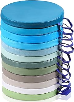 Sawysine 12 Pcs Floor Cushions Classroom Flexible Floor Seating with Handle for Kids in Home School Classroom Kindergarten Daycare Nursery (Bright Color,Round)