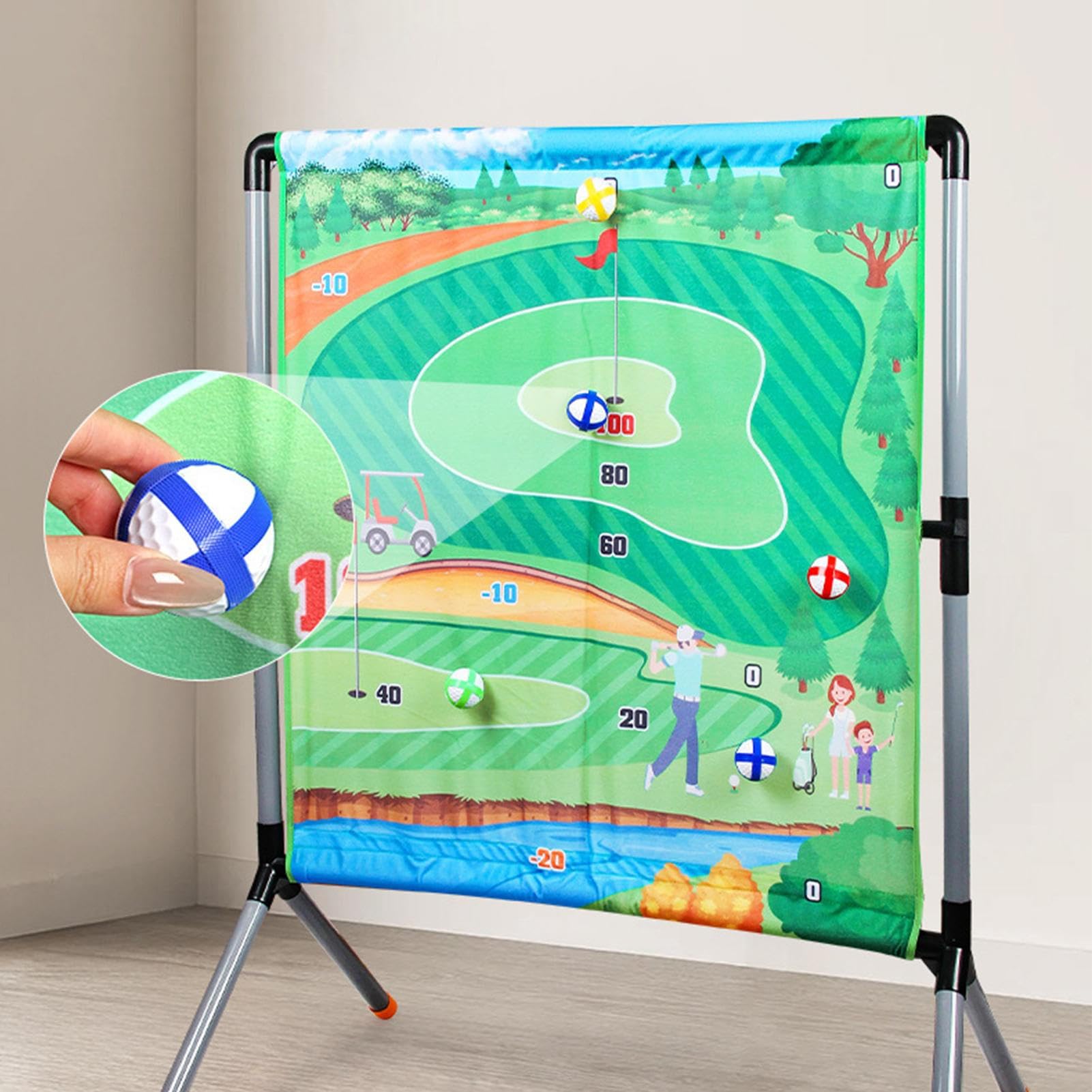 Gra w Chipowanie Golfowe Pomoc Treningowa Akcesoriów Na Polu Golfowym | Golfowe Zestawy Treningowe Do Chippingu Dla Golfistów Rowerzystów Mężczyzn Kobiet Chłopców Dziewcząt Młodzieży