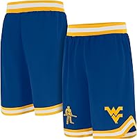 Vista 13 de Ultra Game Pantalones cortos de baloncesto oficiales NCAA para hombre de malla de aire suave - Ajuste OG Negro