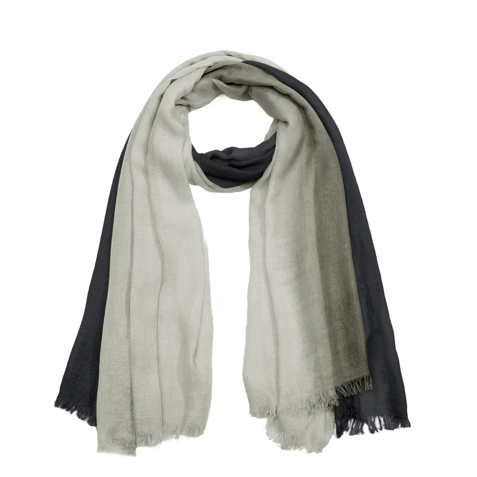 Écharpe Foulard Femme Hiver Grande Echarpe Chale en Coton Lin Longue Chaude Automne Cape, 180cm x120cm