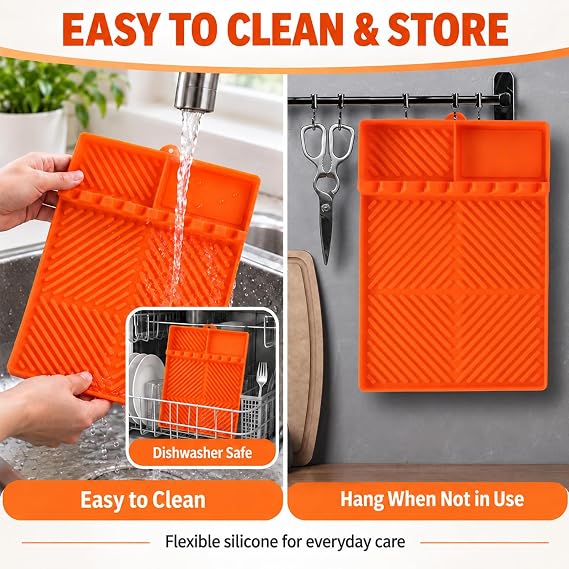 Find law Silicone Tools Mat for Griddle & Kitchen Countertop
