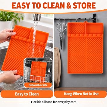 Find law Silicone Tools Mat for Griddle & Kitchen Countertop