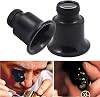 Microcase Watchmaker Mechanic Eye Magnifier 20X Black - AL2545