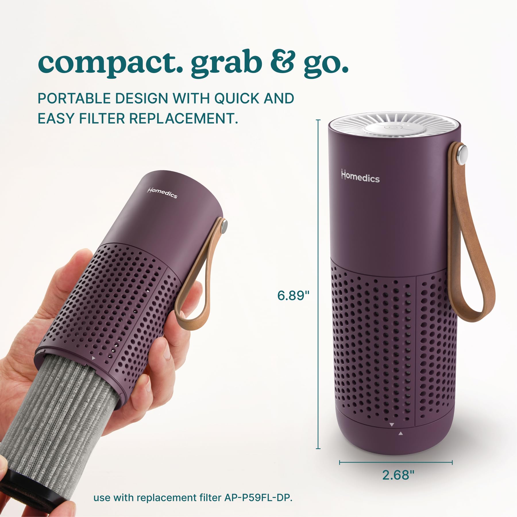 Homedics Personal Air Purifier with HEPA-Type Filter & Activated Carbon view 8