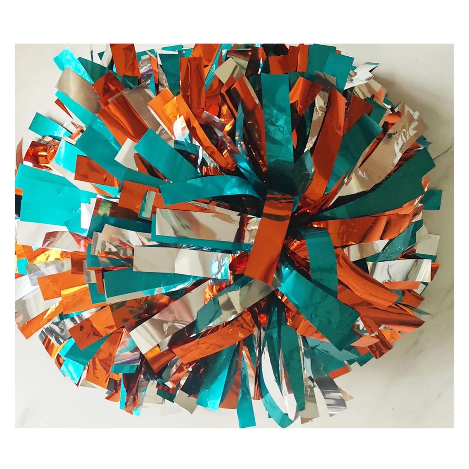 Cheerleading Poms for Sports Festival Performances(Color 15,4 Inch)