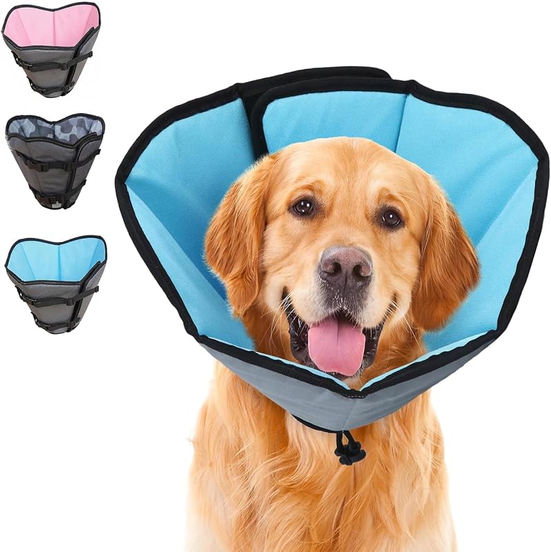 Colar elizabetano macio ajustável para cães grandes ipetstation XL