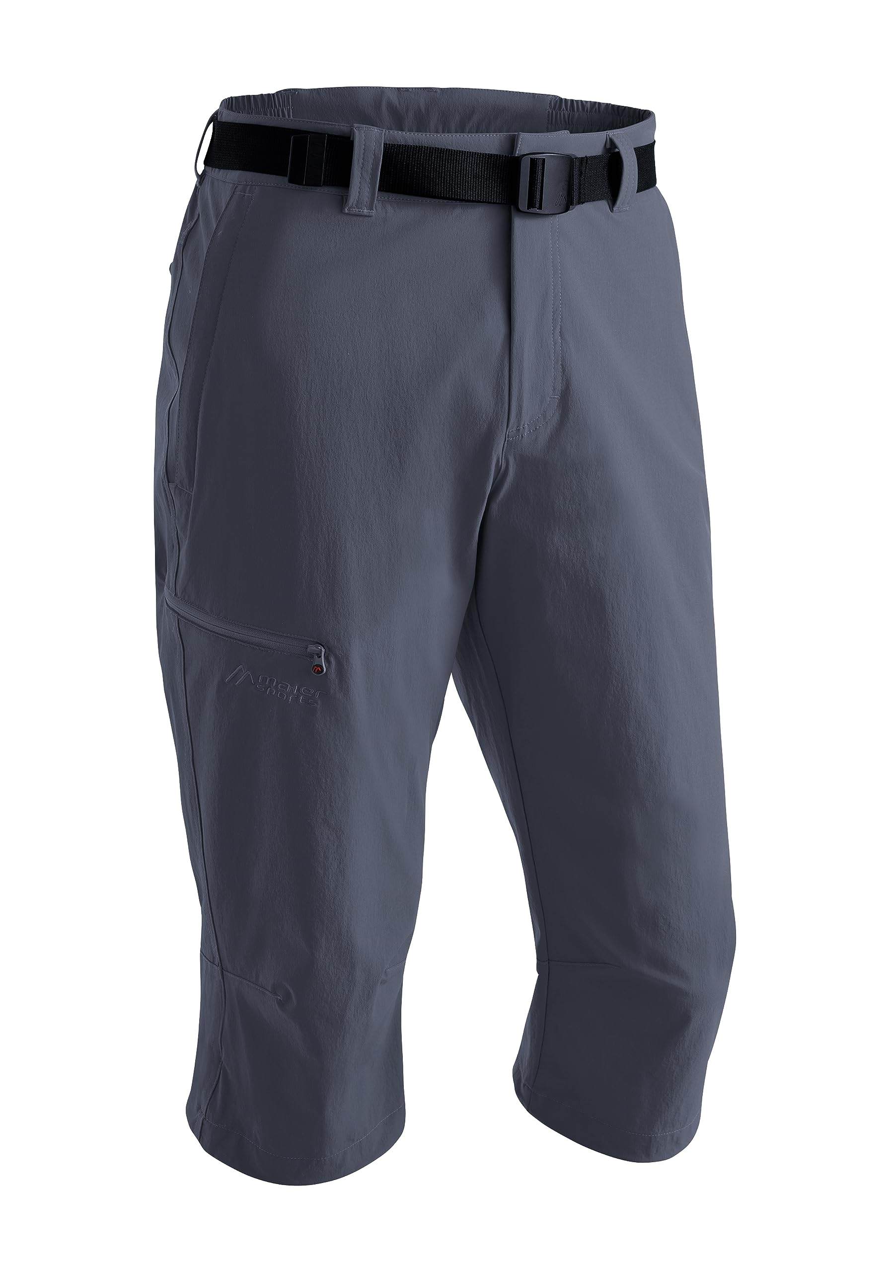 Maier Sports Jennisei, Kurze Herren Wanderhose, Wasserabweisende Wandercapri für Trekking und Hiking, PFC-frei, mSTRETCH pro 4 & Dryprotec, Schwarz, 24