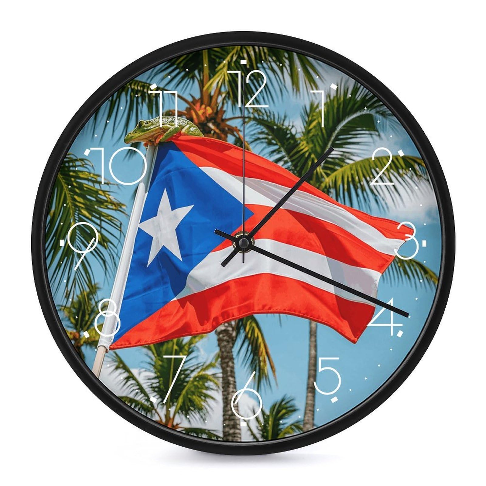 Horloge murale Porto Rico silencieuse pour éliminer le tic-tac